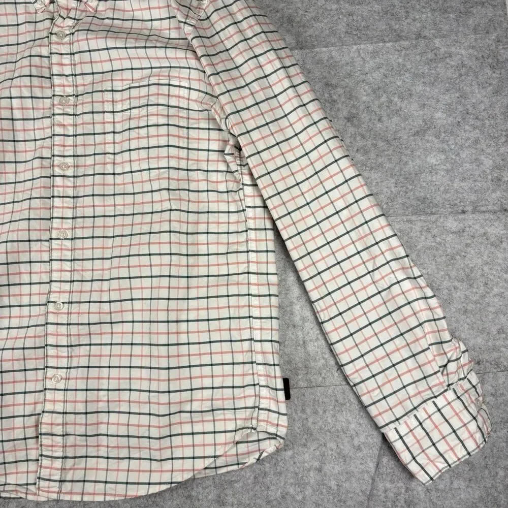 J.CREW Oxford Flex Slim Long Sleeve Button Down Striped Shirt Mens Large NWOT